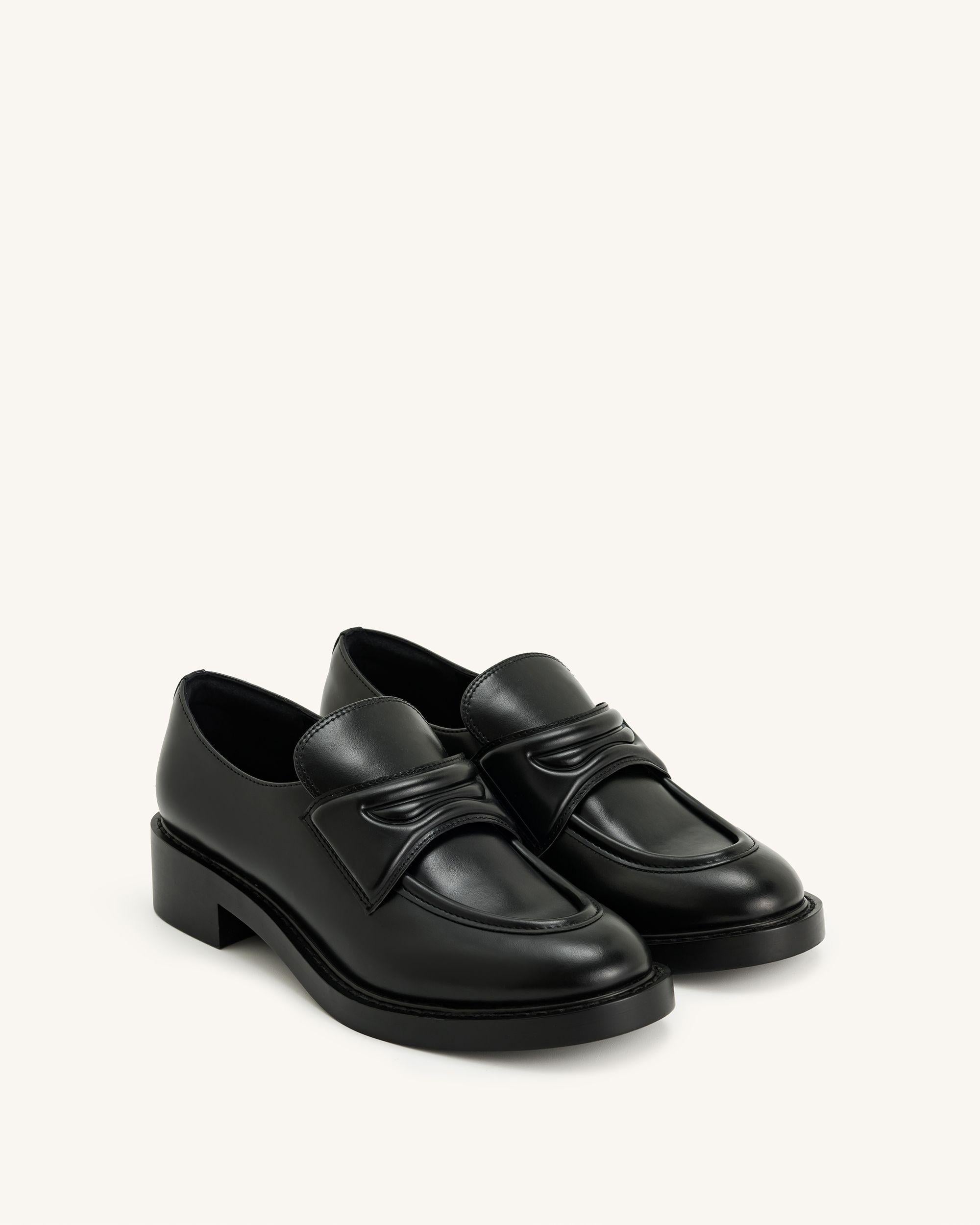 Micah Chunky Loafer - Black - Image 3