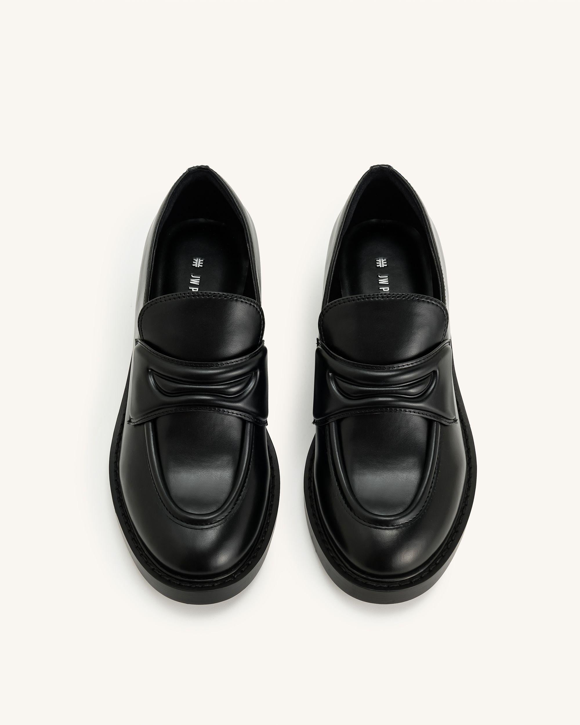 Micah Chunky Loafer - Black - Image 4