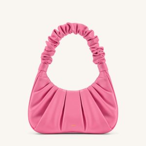 Gabbi Ruched Hobo Handbag - Pink