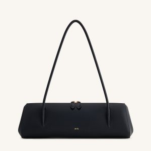 Nova Minimalist Shoulder Bag - Jet Black