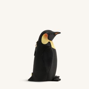 Pia Penguin Crossbody Bag - Black