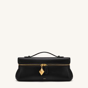 Thea East-West Top Handle Bag - Black