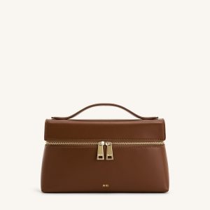 Thea Top Handle Bag - Brown