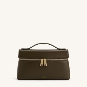 Thea Top Handle Bag - Dark Olive