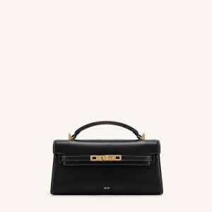 Noor Top Handle Bag - Ink Black