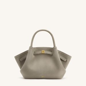 Hana Mini Faux Suede Tote Bag - Gray