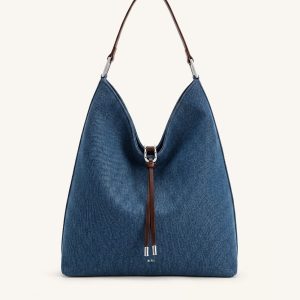 Aria Shoulder Bag - Blue Denim