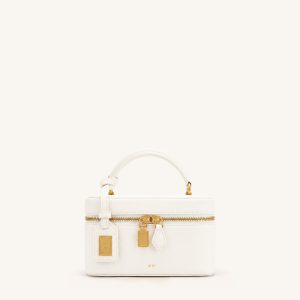 Cleo Box Shape Top Handle Bag - Off-white