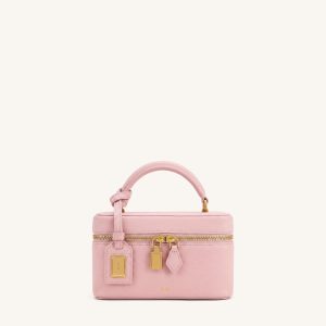 Cleo Box Shape Top Handle Bag - Pink