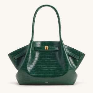 Hana Large Tote Bag - Green Croc