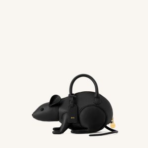 Mia Mouse Top Handle Bag - Black