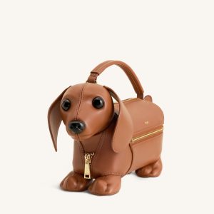 Emilia Dog-Shaped Bag - Brown