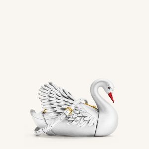 Alani Swan Shaped Crossbody Bag - Silver