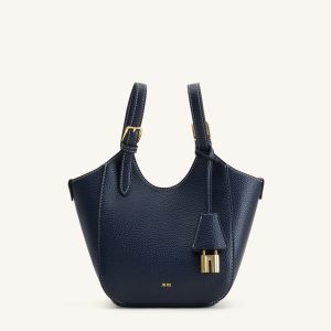 Ines Padlock Tote Bag - Navy