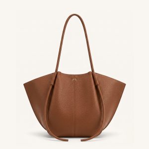 Nala Wide Tote Bag - Yellow Brown
