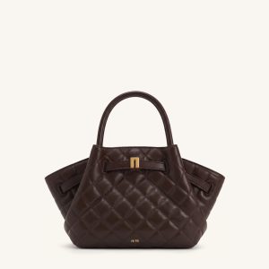 Hana Mini Tote Bag - Dark Chocolate Brown