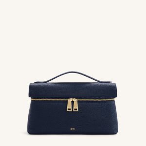 Thea Top Handle Bag - Navy Blue