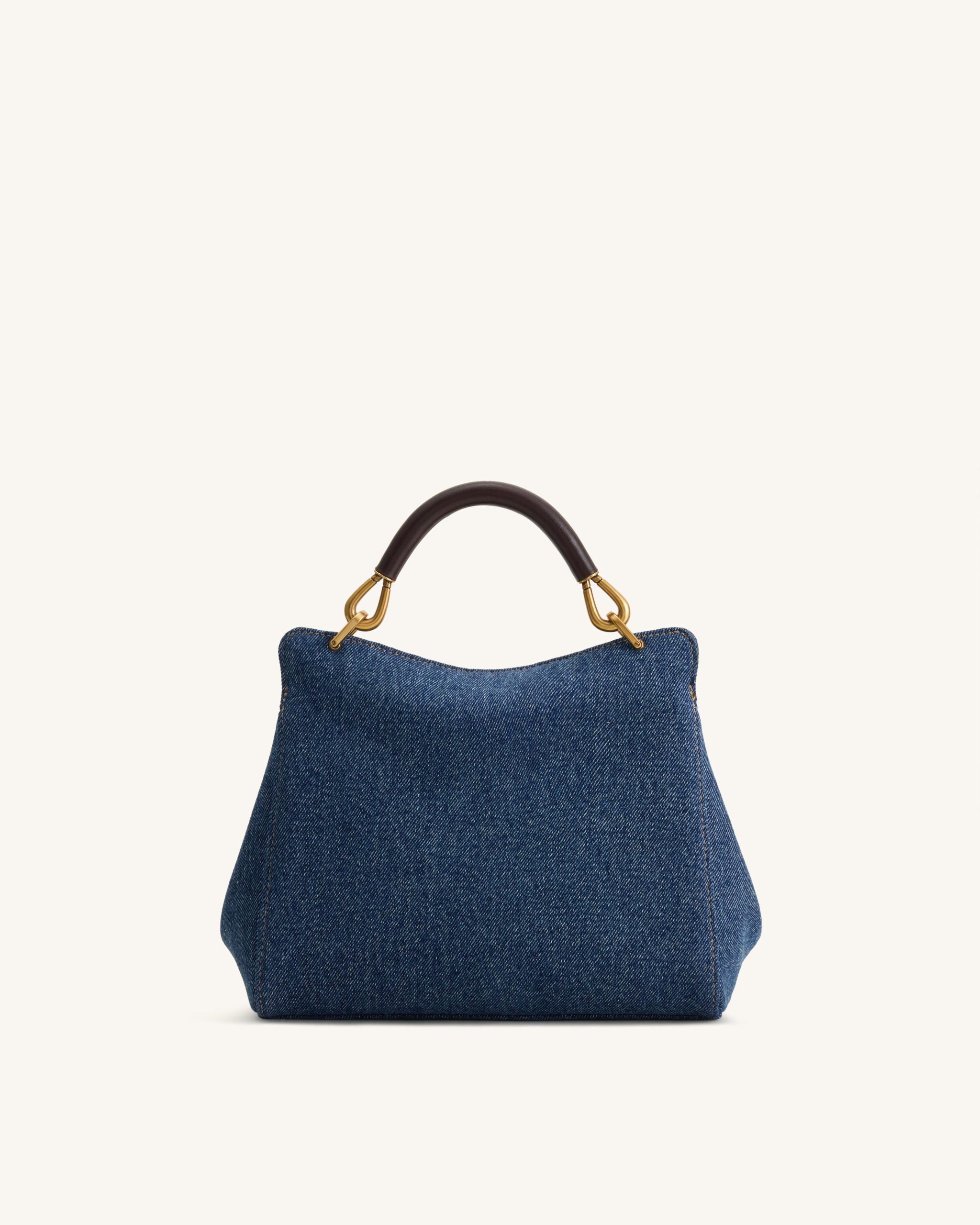 Lucia Classic Handbag - Blue Denim - Image 3