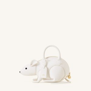 Mia Mouse Top Handle Bag - White