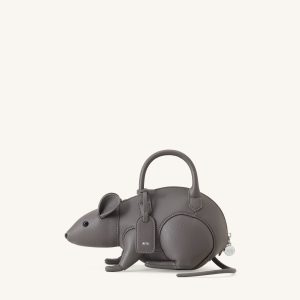 Mia Mouse Top Handle Bag - Gray