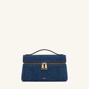 Thea Top Handle Bag - Blue Denim