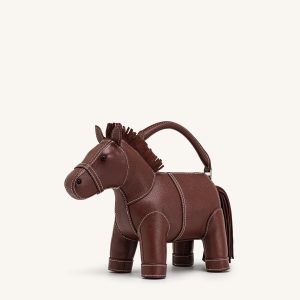 Harper Horse Top Handle Bag - Brown