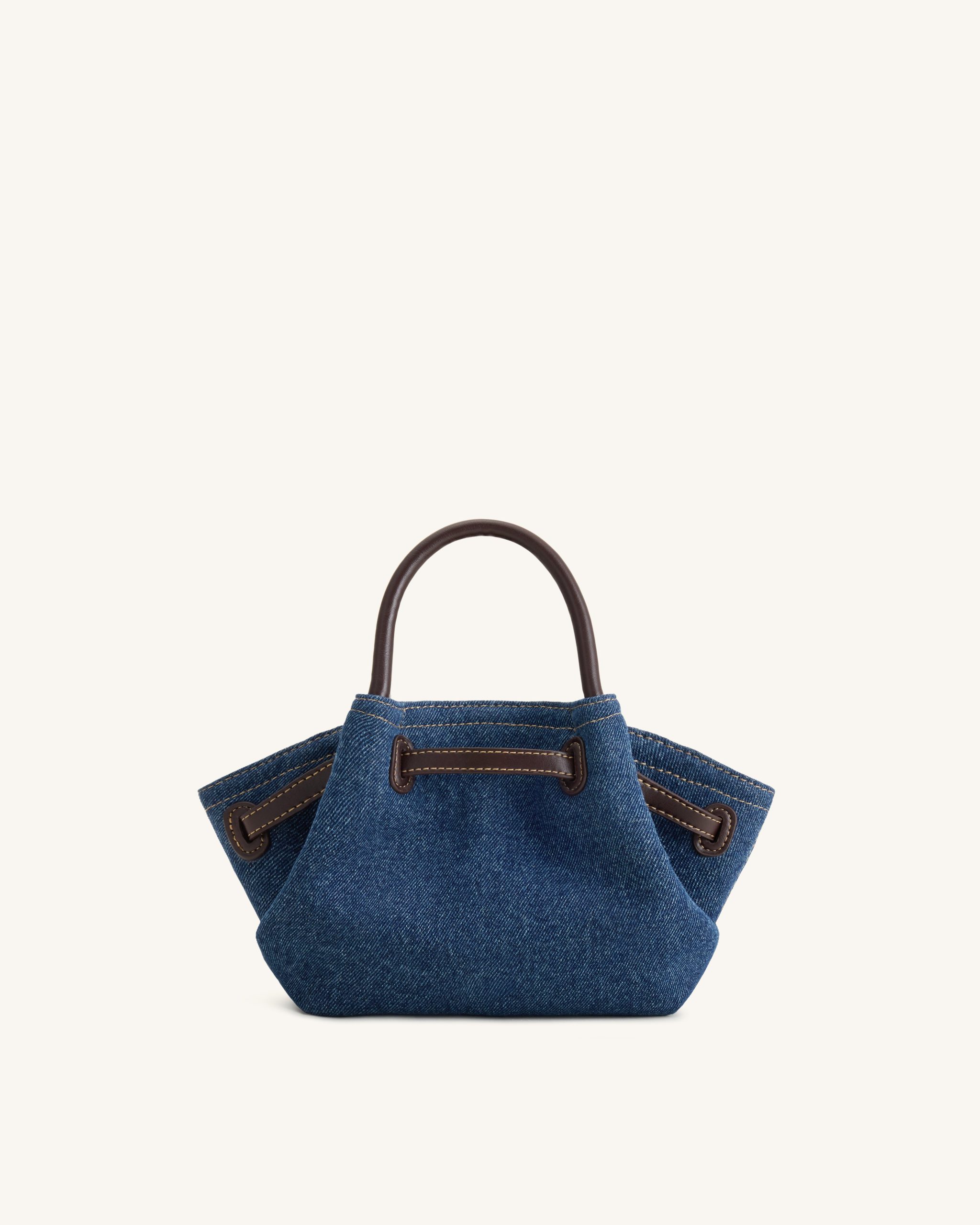 Hana Mini Tote Bag - Blue Denim - Image 4