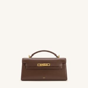Noor Top Handle Bag - Amber Brown