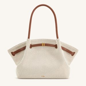 Hana Large Tote Bag - Brown Canvas