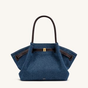 Hana Medium Denim Tote Bag - Blue Denim