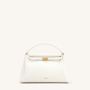 Carmen Top Handle Bag - Milky White