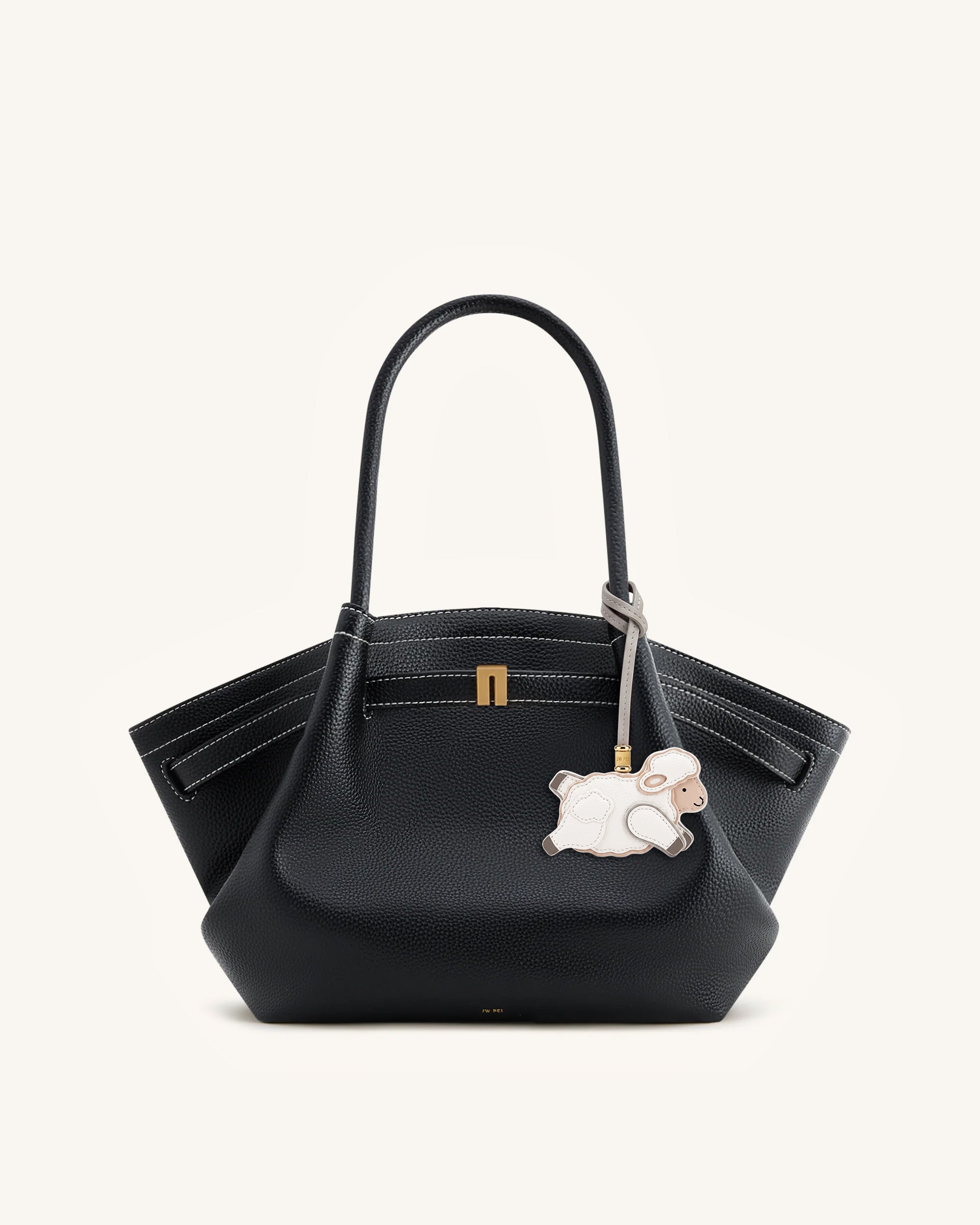 Little Sheep Bag Charm - White - Image 2