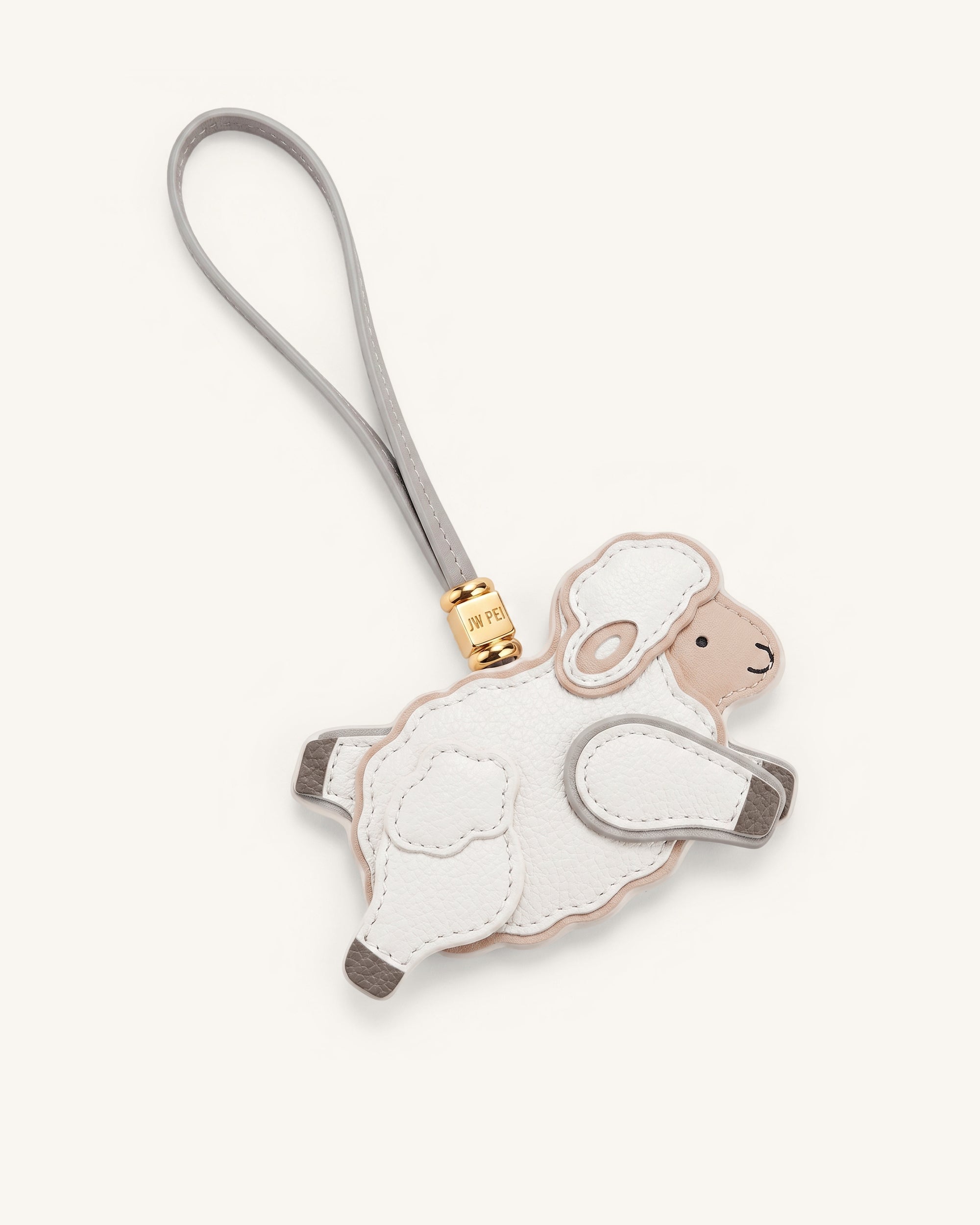 Little Sheep Bag Charm - White - Image 4