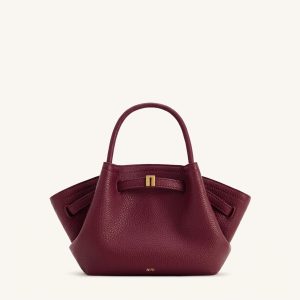 Hana Mini Tote Bag - Burgundy