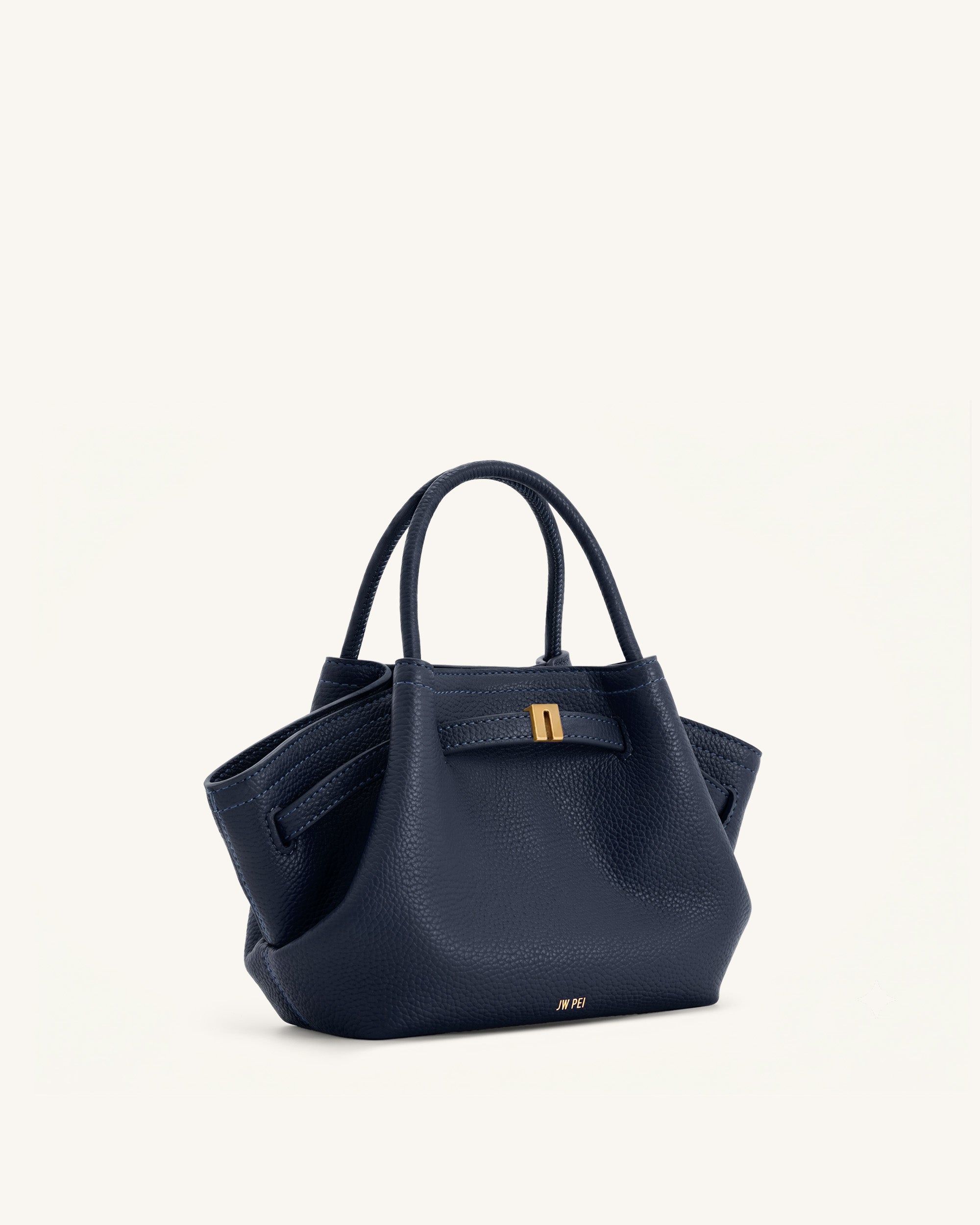 Hana Mini Tote Bag - Navy Blue - Image 2