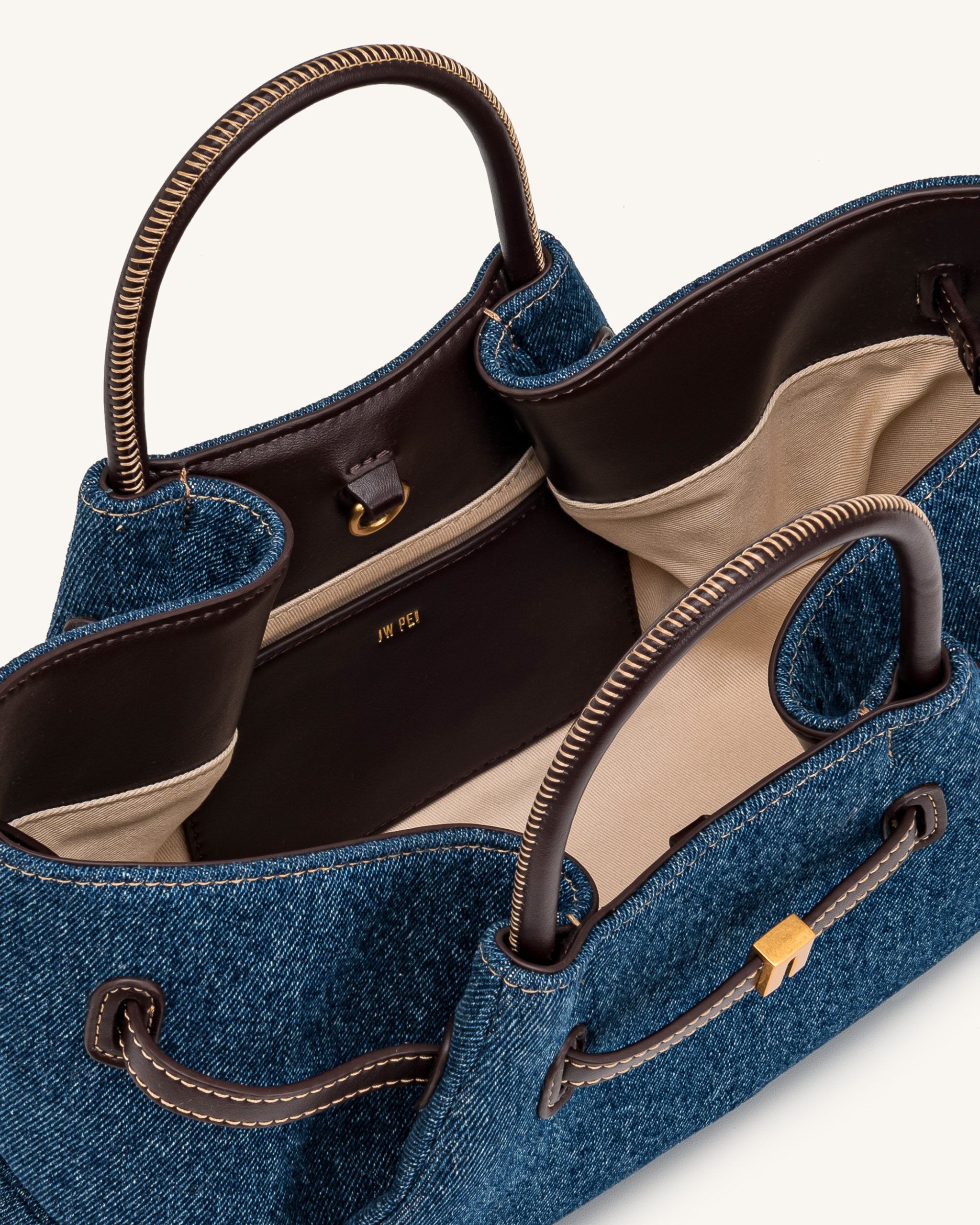 Maeve Tote Bag - Blue Denim - Image 5