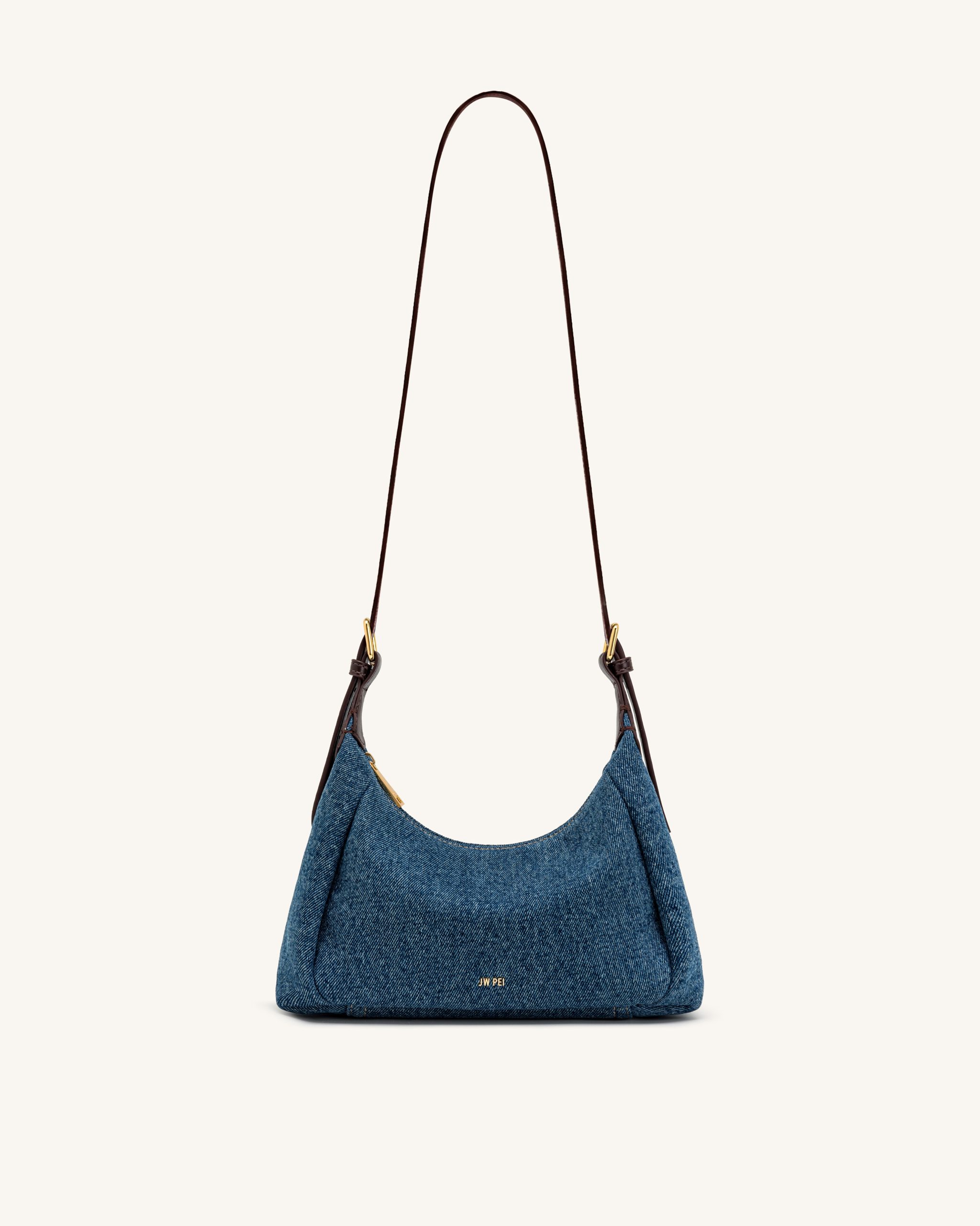 Velora Denim Shoulder Bag - Blue Denim - Image 2