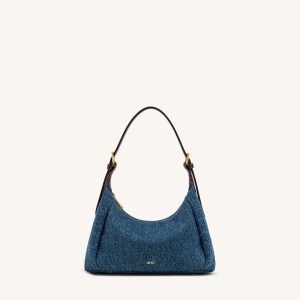 Velora Denim Shoulder Bag - Blue Denim