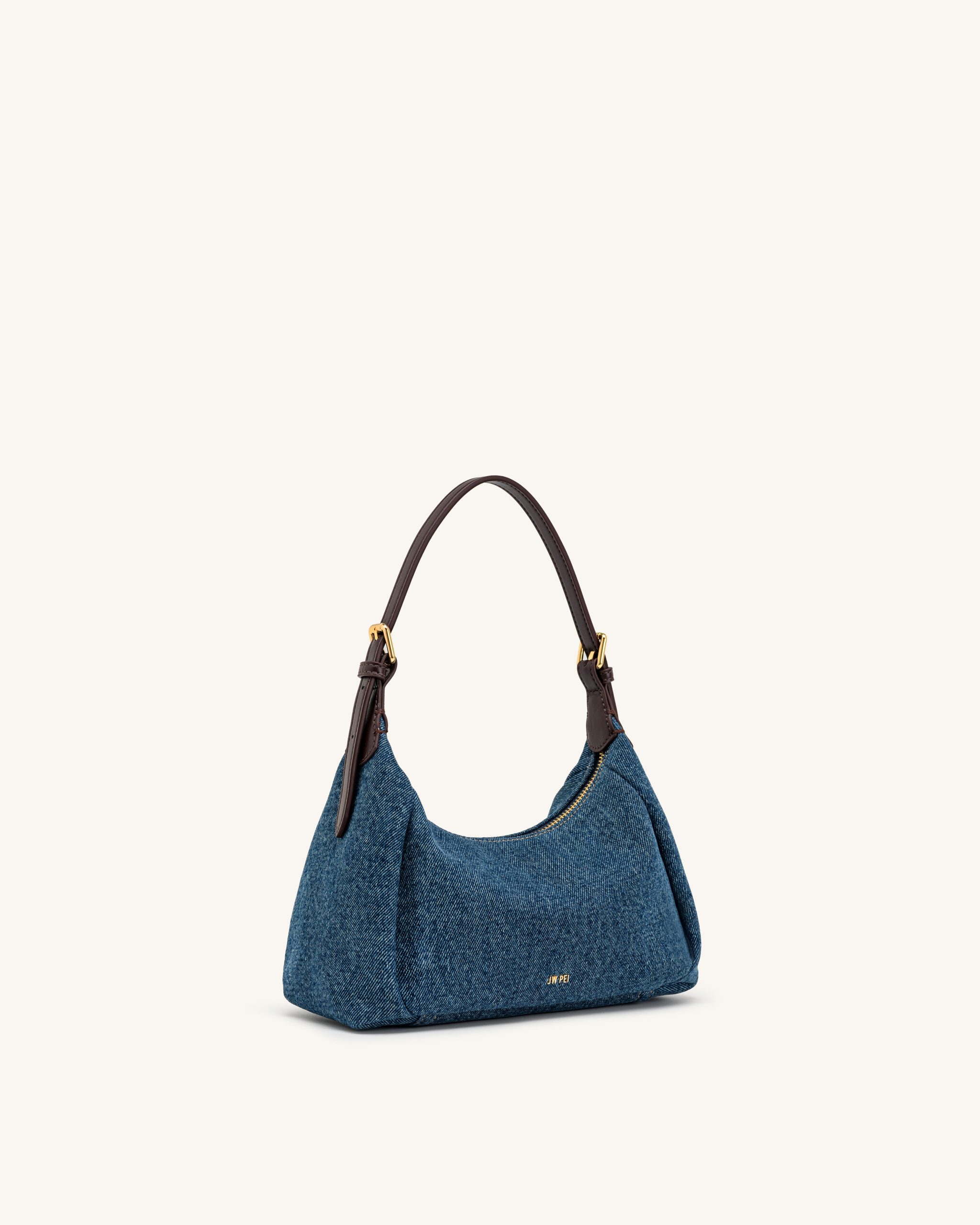 Velora Denim Shoulder Bag - Blue Denim - Image 3