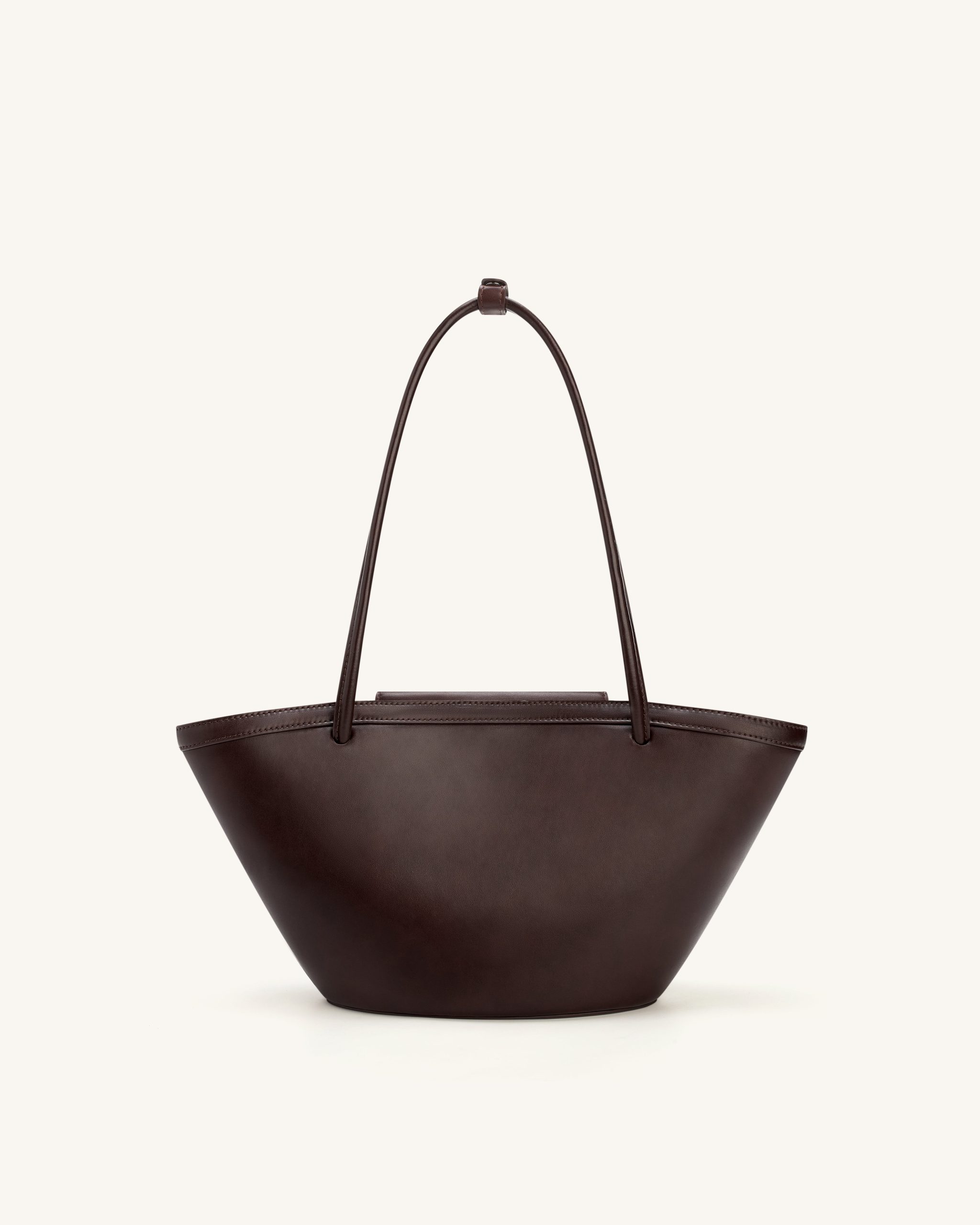 Corinne Pocket Tote Bag - Dark Brown - Image 3