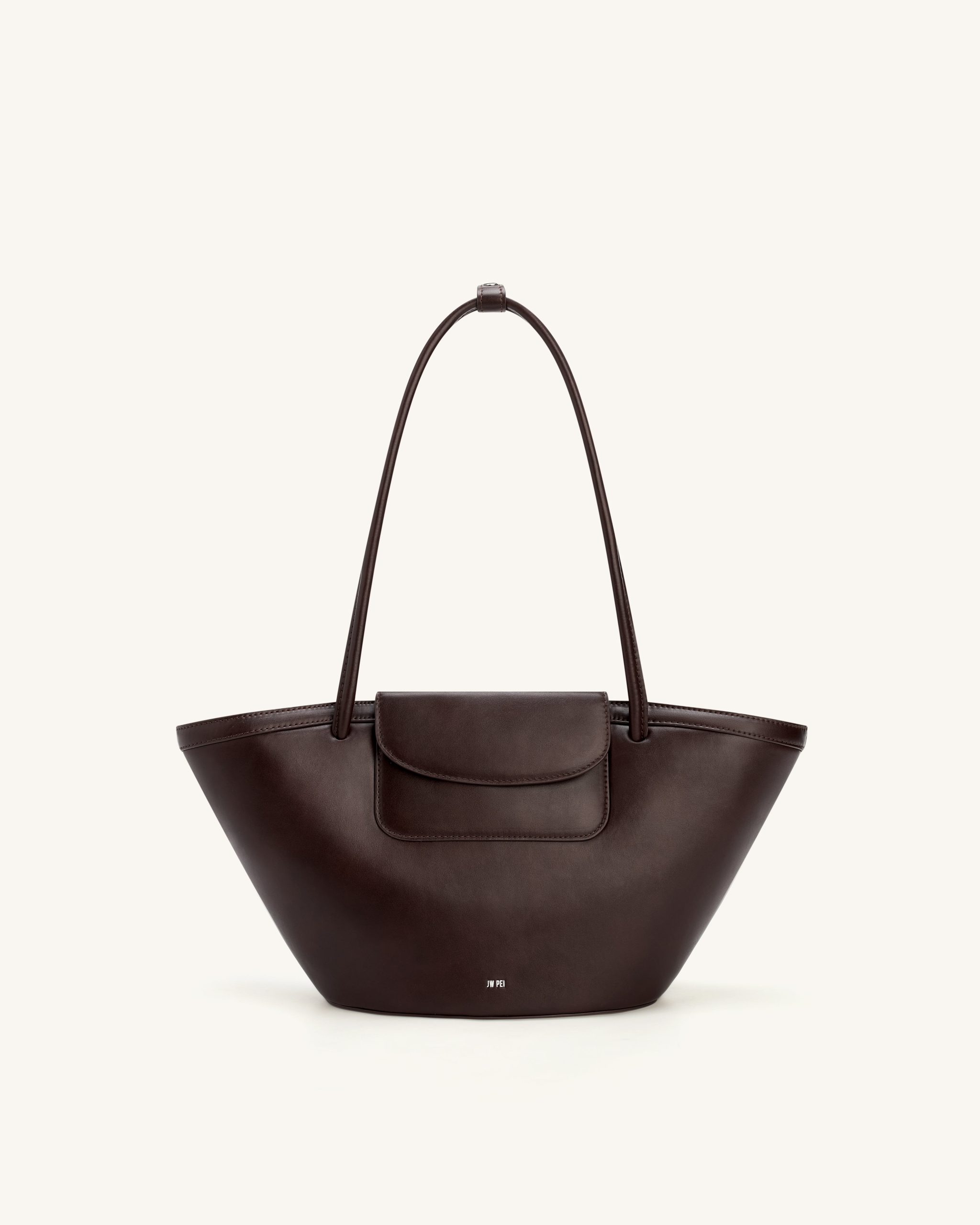 Corinne Pocket Tote Bag - Dark Brown