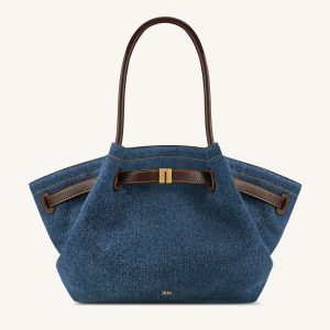 Hana Large Tote Bag - Dark Blue Denim