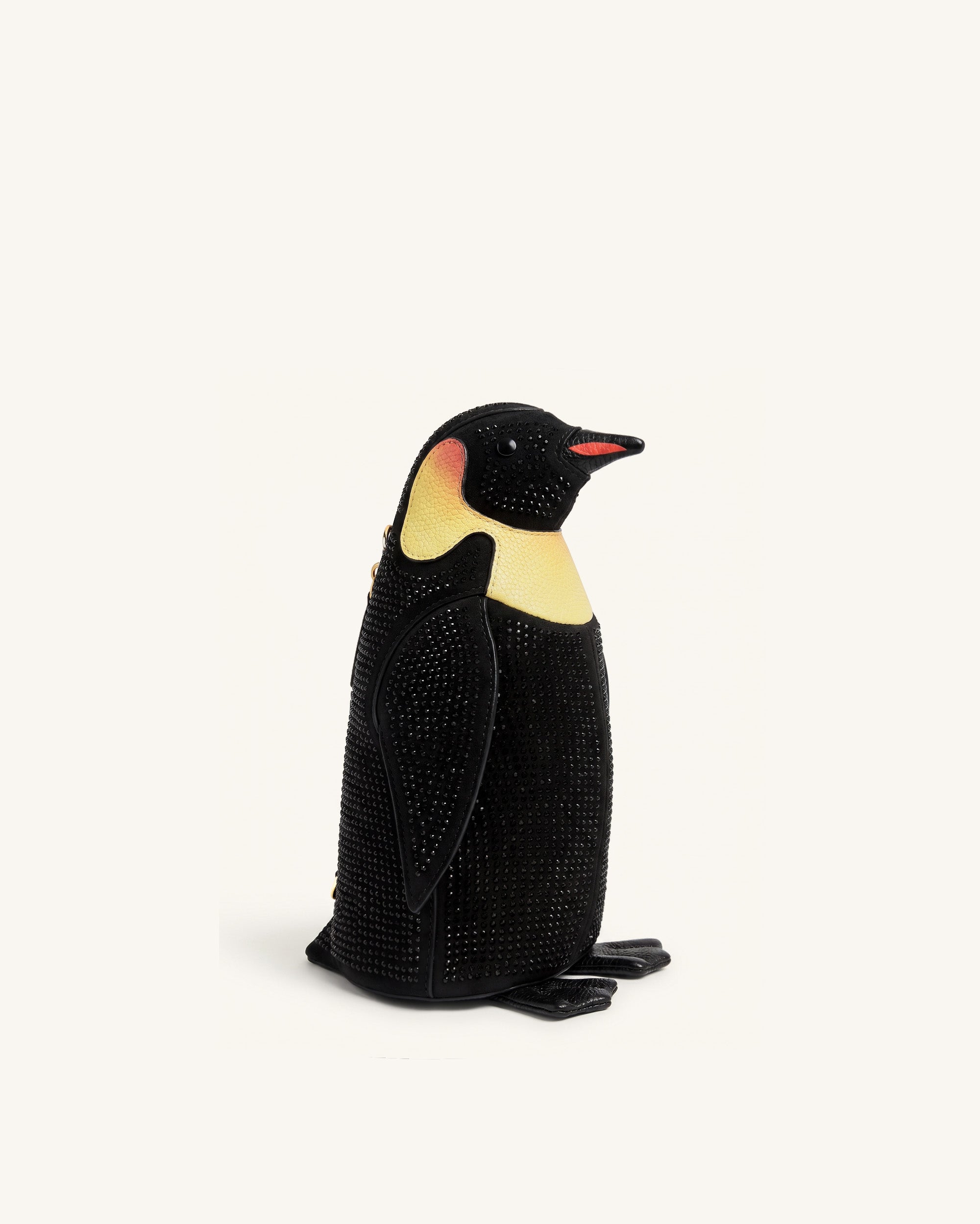 Pia Penguin Artificial Crystal Crossbody Bag - Black - Image 2