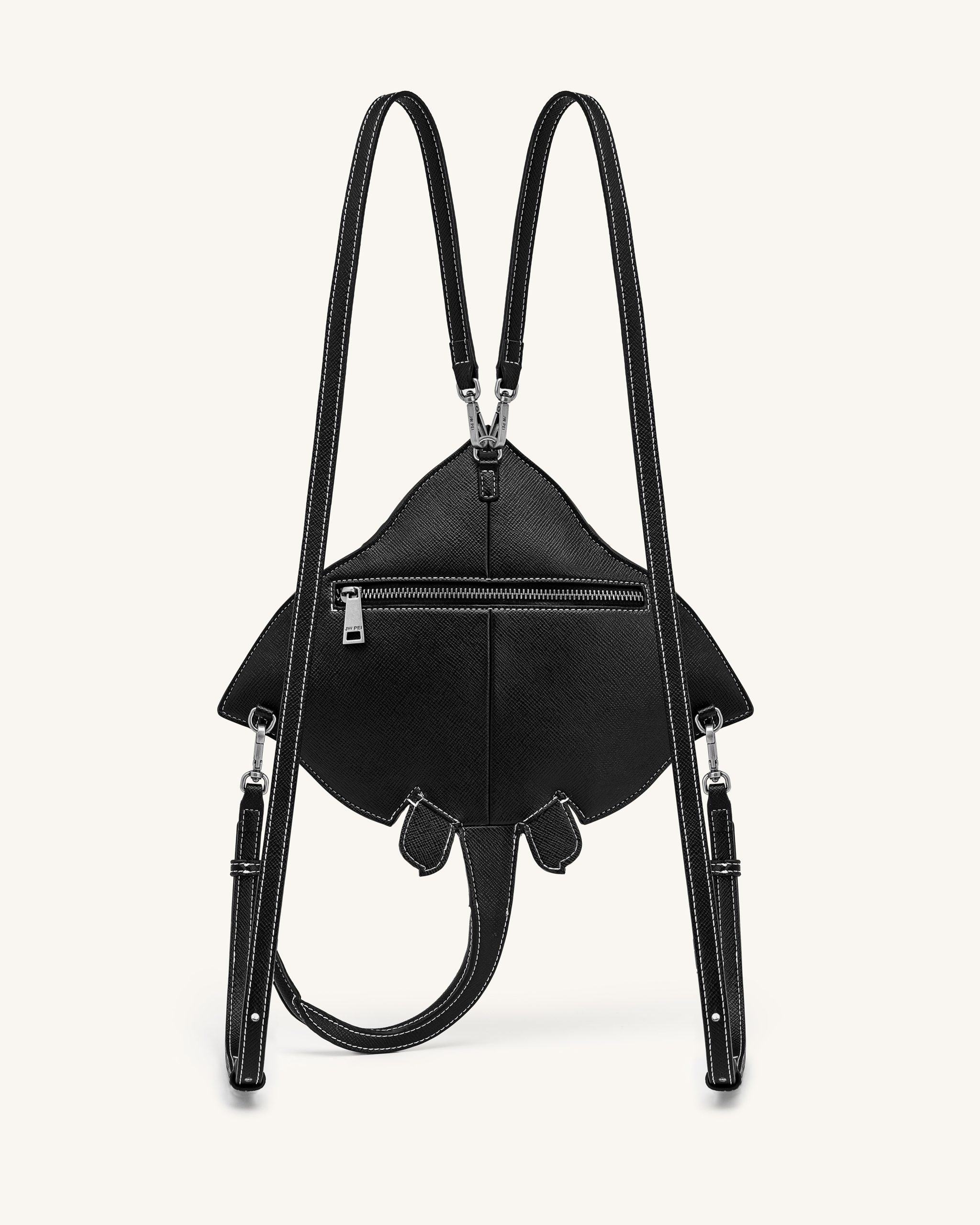 Odelle Manta Ray Crossbody Bag - Black - Image 2
