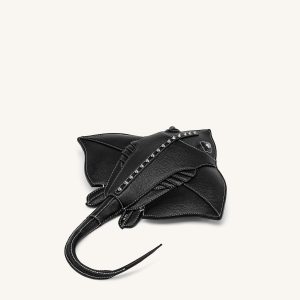Odelle Manta Ray Crossbody Bag - Black