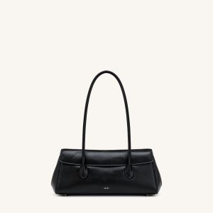 Solenne East-West Shoulder Bag - Black