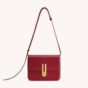 Evania Lock Shoulder Bag - Red
