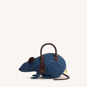 Mia Mouse Top Handle Bag - Blue Denim