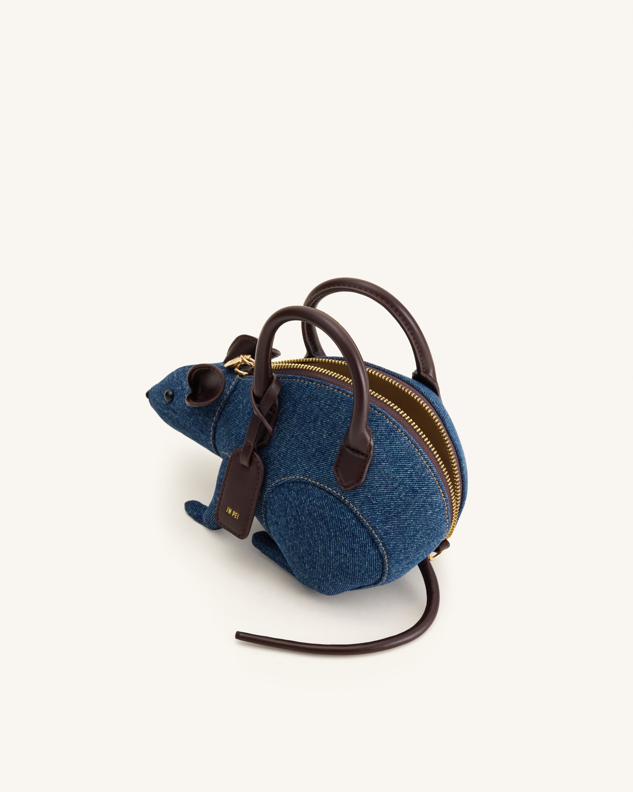 Mia Mouse Top Handle Bag - Blue Denim - Image 4