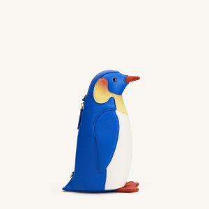 Pia Penguin Crossbody Bag - Blue